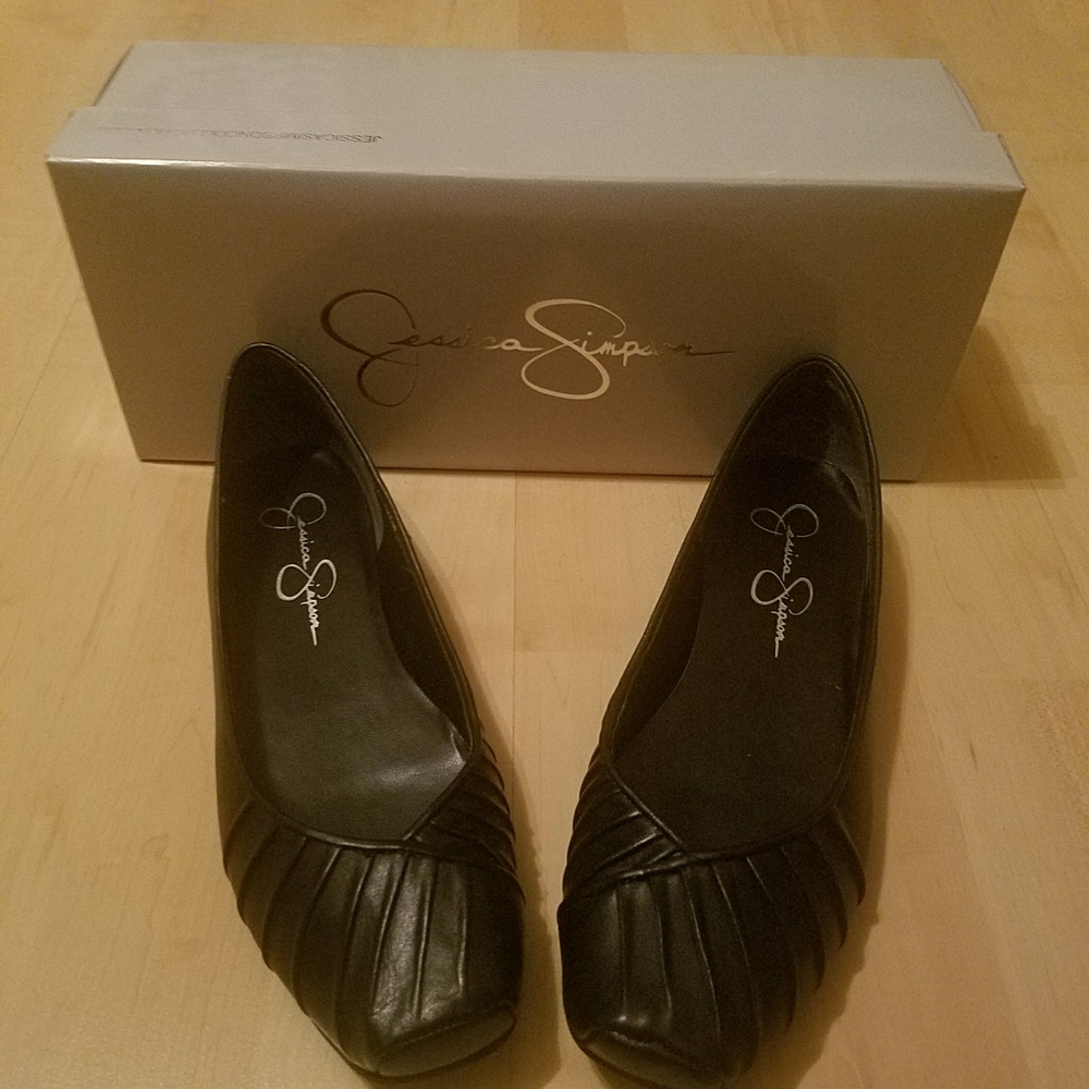 Jessica Simpson Black Ballet Flats